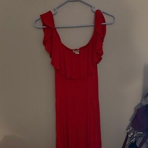 Forever 21 Red Midi Dress